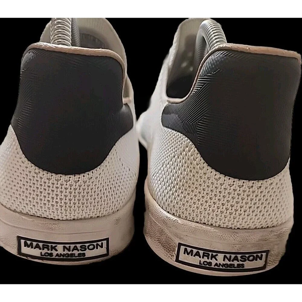 Mark Nason Los Angeles Shoes Sneakers Mens 10 Bryson White Casual Slip‎ On Low